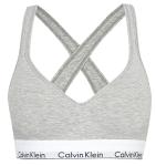 CALVIN KLEIN - Modern Cotton bralette lift sivá