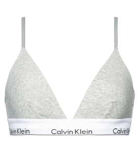 Calvin Klein -  Unlined triangle sivá podprsenka