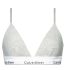 Calvin Klein -  Unlined triangle sivá podprsenka