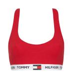 TOMMY HILFIGER - Logo červená braletka z organickej bavlny