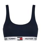 TOMMY HILFIGER - Tommy cotton tmavomodrá braletka z organickej bavlny