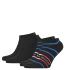 TOMMY HILFIGER - 2PACK Breton stripe čierne členkové ponožky