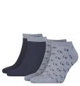 CALVIN KLEIN - 2PACK Eduardo denim členkové ponožky s logom CK