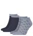 CALVIN KLEIN - 2PACK Eduardo denim členkové ponožky s logom CK