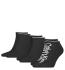 CALVIN KLEIN - 3PACK CK athleisure čierne členkové ponožky