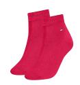 TOMMY HILFIGER - fold over rose red ponožky