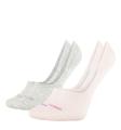 CALVIN KLEIN - 2PACK light pink combo neviditeľné ponožky