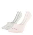 CALVIN KLEIN - 2PACK light pink combo neviditeľné ponožky