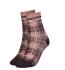 TOMMY HILFIGER - disruptive check brown ponožky