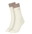 TOMMY HILFIGER - TH logo home light brown ponožky