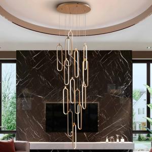 LED závesná lampa Colette rose gold 14 svetiel Ø 60 cm diaľkové ovládanie