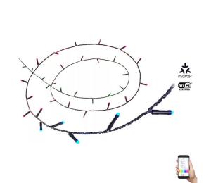 WiZ WiZ - LED RGBW Stmievateľná vonkajšia reťaz 160xLED 20m IP44 2700-5000K Wi-Fi