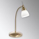 Stolná lampa Paul Neuhaus Pino, mosadz, 45 cm, stmievateľná, G9