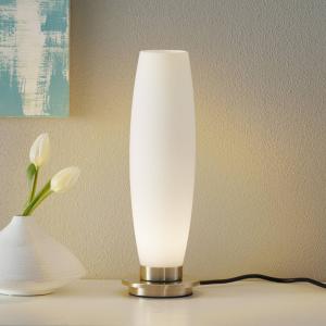 Paul Neuhaus Tyra stolová lampa, sklo, Ø 10 cm, stmievateľná, G9