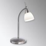 Stolná lampa Paul Neuhaus Pino, sivá, 45 cm, stmievateľná, G9