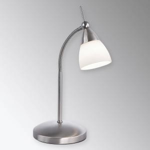 Stolná lampa Paul Neuhaus Pino, sivá, 45 cm, stmievateľná, G9