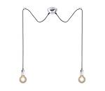 Trio Trio - Luster na lanku CORD 2xE27/60W/230V pavúk