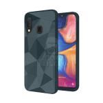 Silikónový kryt Geometric lesklý zelený – Samsung Galaxy A20e