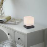 Stolná LED lampa Paul Neuhaus Dadoa, antracitová, sklo, stmievateľná