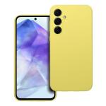 Puzdro Silicone Samsung Galaxy A55 5G, silikónové - žlté