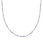 Sparkling Jewels Korálkový náhrdelník s modrým aventurínom NLK04S-G37