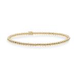 Sparkling Jewels Pozlátený guličkový náramok pre ženy Saturn SB-G-3MM-ADD