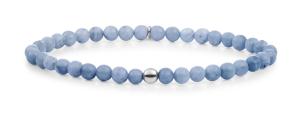 Sparkling Jewels Korálkový náramok s modrým aventurínom SB-GEM37-ADD-4MM