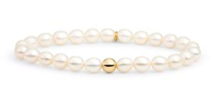 Sparkling Jewels Pôvabný perlový náramok pre ženy SBG-PEARL-ADD-6MM