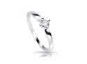 Cutie Diamonds Krásny zásnubný prsteň z bieleho zlata s diamantom DZ6898-4041-10-X-2 58 mm