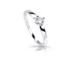 Cutie Diamonds Krásny zásnubný prsteň z bieleho zlata s diamantom DZ6898-4041-10-X-2 58 mm