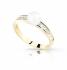 Cutie Diamonds Zlatý prsteň s diamantmi a pravou perlou DZ8035-10-C4-X-1 59 mm