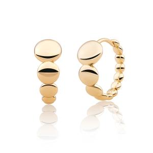 Sparkling Jewels Originálne pozlátené kruhy EAG33