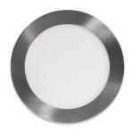 Ecolite Strieborný vstavaný LED panel guľatý 175mm 12W Farba svetla: Denná biela LED-WSL-12W/41/CHR