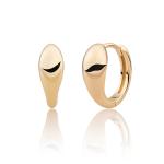 Sparkling Jewels Pozlátené kruhové náušnice EAG32
