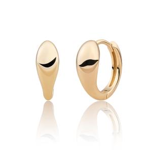 Sparkling Jewels Pozlátené kruhové náušnice EAG32