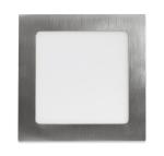 Ecolite Strieborný vstavaný LED panel hranatý 170 x 170mm 12W Farba svetla: Teplá biela LED-WSQ-12W/27/CHR