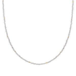 Sparkling Jewels Korálkový náhrdelník s labradoritom NLK04G-G18