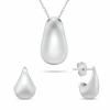 Brilio Silver Minimalistický strieborný set šperkov SET272W (náhrdelník, náušnice)