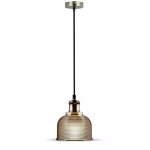 LED Solution Sklenený Amber luster pre žiarovku E27 Ø145mm 3732