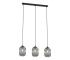 EMIBIG Luster na lanku VERDI 3xE27/15W/230V čierna/šedá