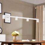 Závesné svietidlo Arcchio Brinja, biele, dĺžka 120 cm, 4 svetlá, GU10