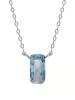 Victoria Cruz Strieborný náhrdelník s modrým kryštálom Inspire A4683-10HG