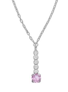 Victoria Cruz Elegantný strieborný náhrdelník s kryštálmi Shine A4668-31HG