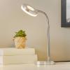 Stolná lampa Rennes LED, chrómová farba, výška 40 cm