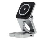 WDCHAQ15W210BK - Bezdrôtová nabíjačka 3v1 15W strieborná