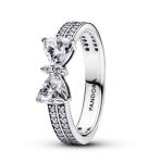 Pandora Strieborný prsteň Trblietavá mašlička Timeless 193552C01 54 mm