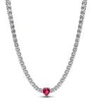 Pandora Tenisový strieborný náhrdelník Srdce Timeless 393549C01-40