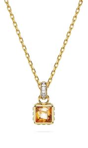 Swarovski Elegantný pozlátený náhrdelník s krištáľmi Chroma 5648749