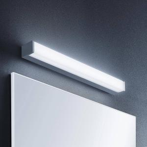 Lindby LED kúpeľňové svetlo Klea, 60 cm, chróm, hliník, IP44