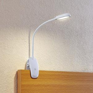 Prios LED svietidlo Najari, výška 51 cm, biele, dobíjacia batéria, USB